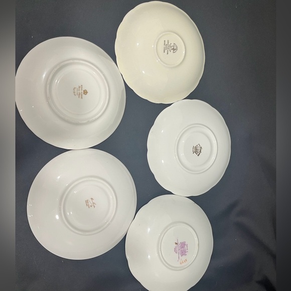 Five “Perfectly Imperfect” Teacups and Saucers Mismatched Sets Fine China - Picture 5 of 6